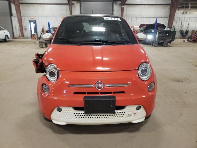 3C3CFFGE8HT565552 - 2017 FIAT 500 ELECTRIC ORANGE photo 5