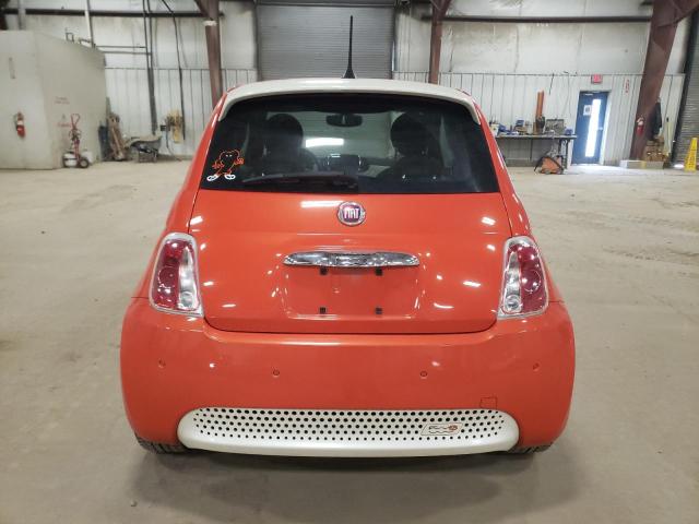 3C3CFFGE8HT565552 - 2017 FIAT 500 ELECTRIC ORANGE photo 6