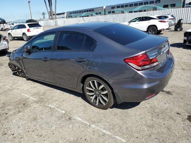 2HGFB2F94FH531486 - 2015 HONDA CIVIC EXL ნაცრისფერი ფოტო 2