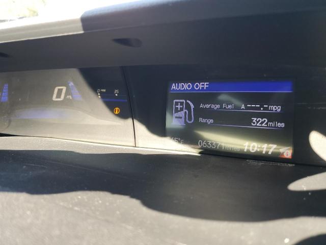 2HGFB2F94FH531486 - 2015 HONDA CIVIC EXL ნაცრისფერი ფოტო 9