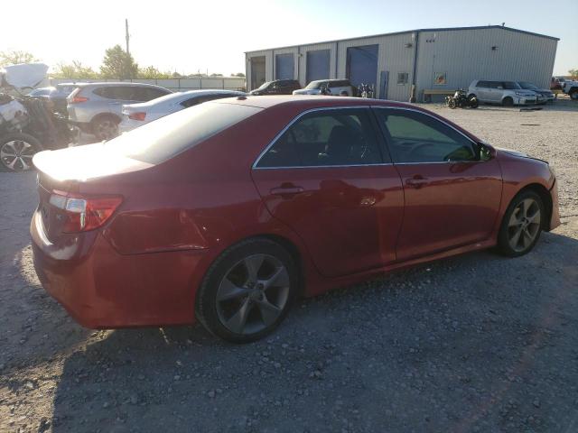 4T1BK1FK5CU503940 - 2012 TOYOTA CAMRY SE RED photo 3