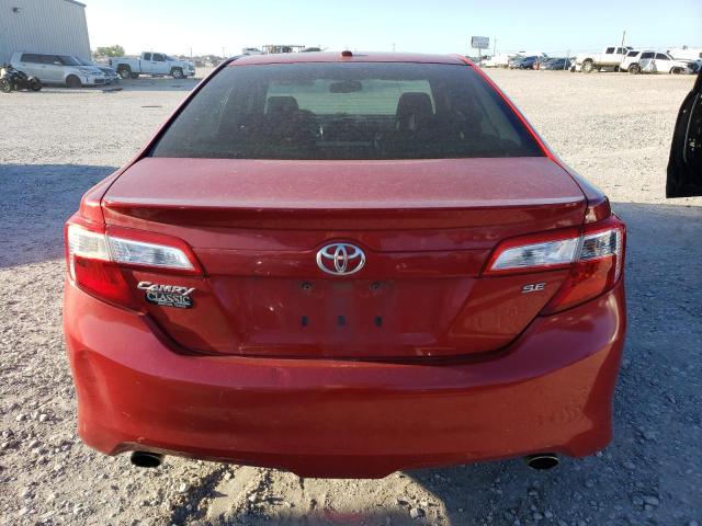 4T1BK1FK5CU503940 - 2012 TOYOTA CAMRY SE RED photo 6