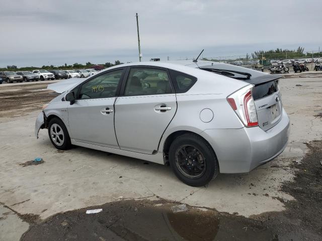 JTDKN3DU8E1776127 - 2014 TOYOTA PRIUS SILVER photo 2