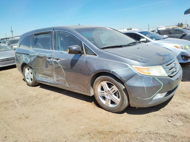 5FNRL5H94BB080468 - 2011 HONDA ODYSSEY TOURING GRAY photo 4