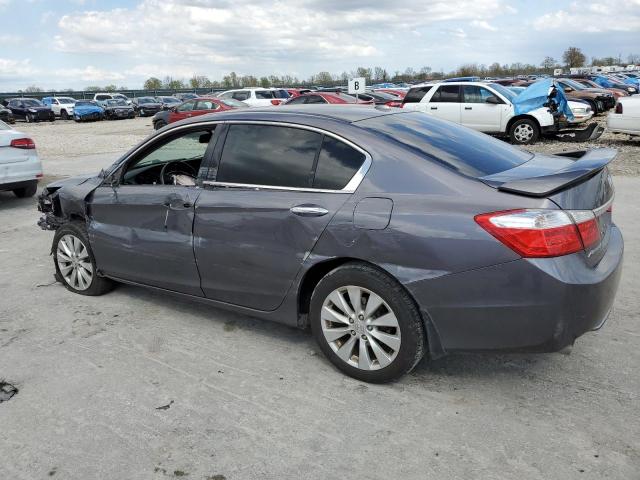 1HGCR3F85EA038330 - 2014 HONDA ACCORD EXL GRAY photo 2