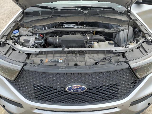 1FM5K8AC4MNA05665 - 2021 FORD EXPLORER POLICE INTERCEPTOR ვერცხლისფერი ფოტო 12