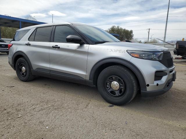 1FM5K8AC4MNA05665 - 2021 FORD EXPLORER POLICE INTERCEPTOR ვერცხლისფერი ფოტო 4