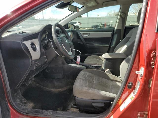 2T1BURHE3JC024057 - 2018 TOYOTA COROLLA L RED photo 7