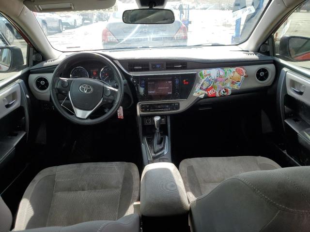 2T1BURHE3JC024057 - 2018 TOYOTA COROLLA L RED photo 8