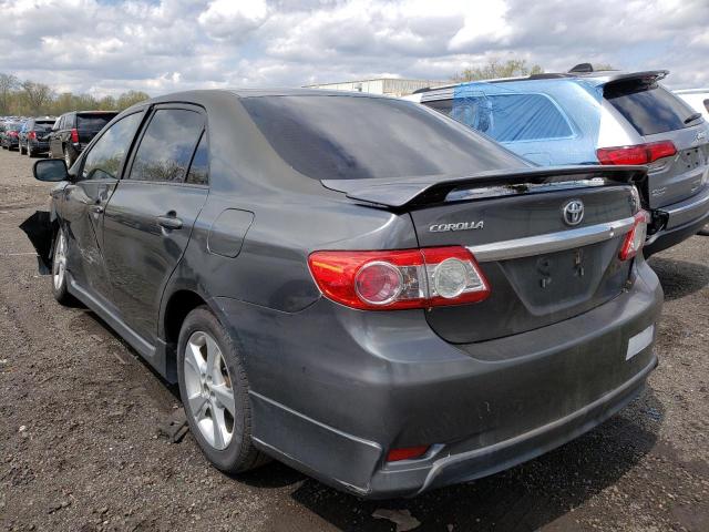 5YFBU4EE1CP029493 - 2012 TOYOTA COROLLA BASE GRAY photo 2