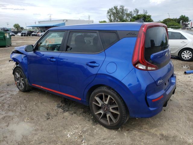 KNDJ53AF9M7741979 - 2021 KIA SOUL GT-LINE TURBO BLUE photo 2