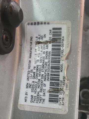 1NXBR32E06Z633586 - 2006 TOYOTA COROLLA CE SILVER photo 12