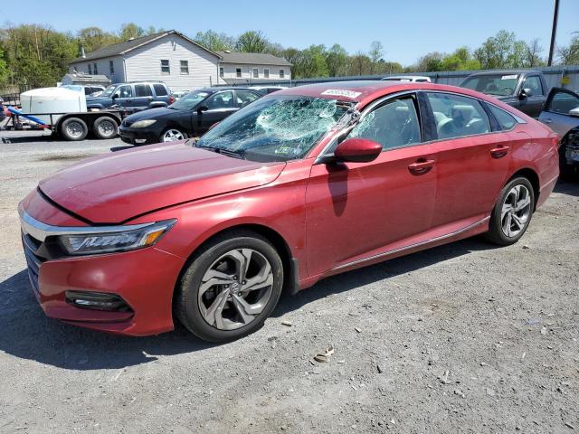 1HGCV1F40LA058477 - 2020 HONDA ACCORD EX RED photo 1