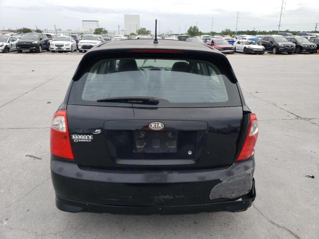 KNAFE161855106933 - 2005 KIA SPECTRA5 BLACK photo 6