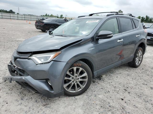 JTMDJREV0JD156959 - 2018 TOYOTA RAV4 HV LIMITED GRAY photo 1