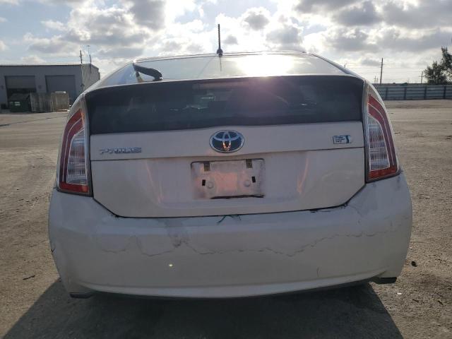 JTDKN3DUXC5477129 - 2012 TOYOTA PRIUS WHITE photo 6