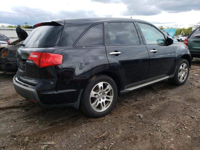 2HNYD28499H533297 - 2009 ACURA MDX TECHNOLOGY BLACK photo 3