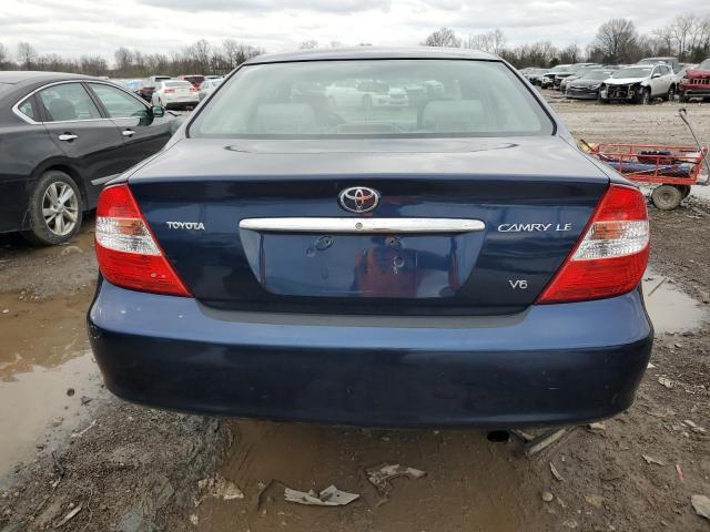 4T1BF32K93U543136 - 2003 TOYOTA CAMRY LE BLUE photo 6