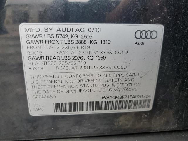 WA1CMBFP1EA020724 - 2014 AUDI Q5 TDI PREMIUM PLUS BLACK photo 12