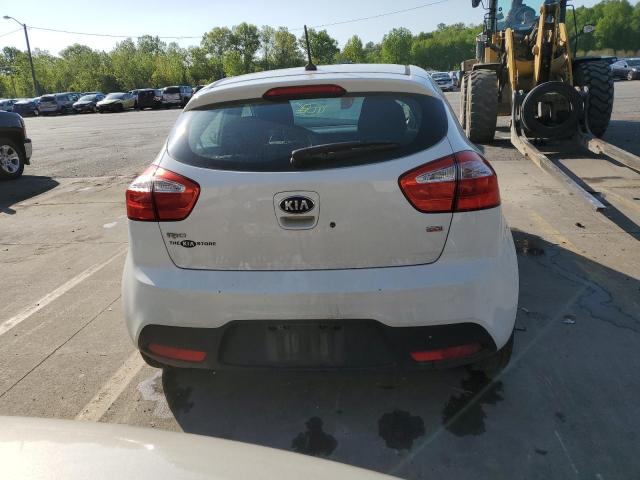 KNADM5A38D6245348 - 2013 KIA RIO LX WHITE photo 6