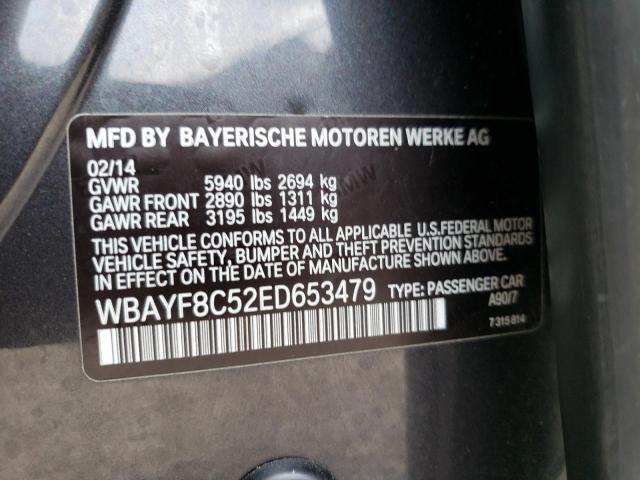 WBAYF8C52ED653479 - 2014 BMW 750 LXI CHARCOAL photo 13