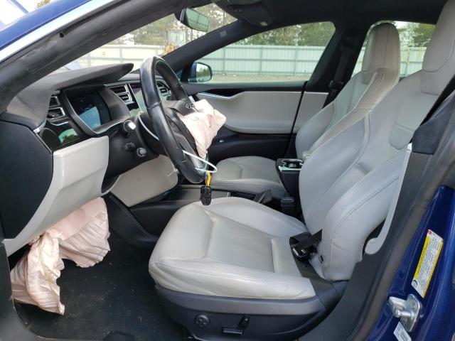 5YJSA1E27GF125076 - 2016 TESLA MODEL S Синій фото 7