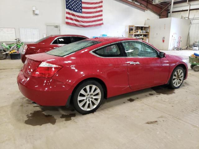 1HGCS22879A011382 - 2009 HONDA ACCORD EXL RED photo 3