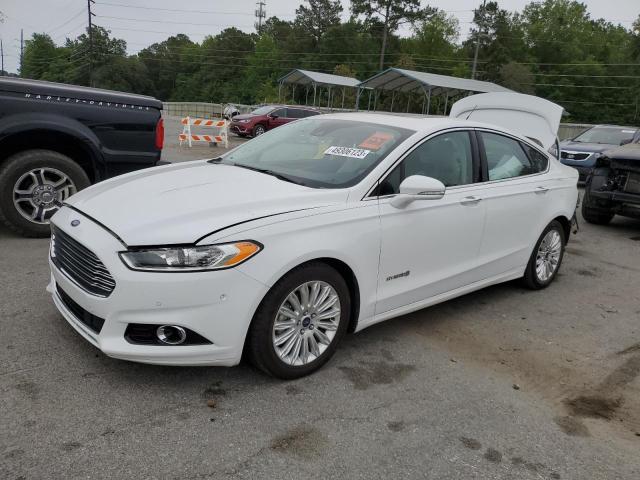 3FA6P0RU7GR154796 - 2016 FORD FUSION TITANIUM HEV WHITE photo 1