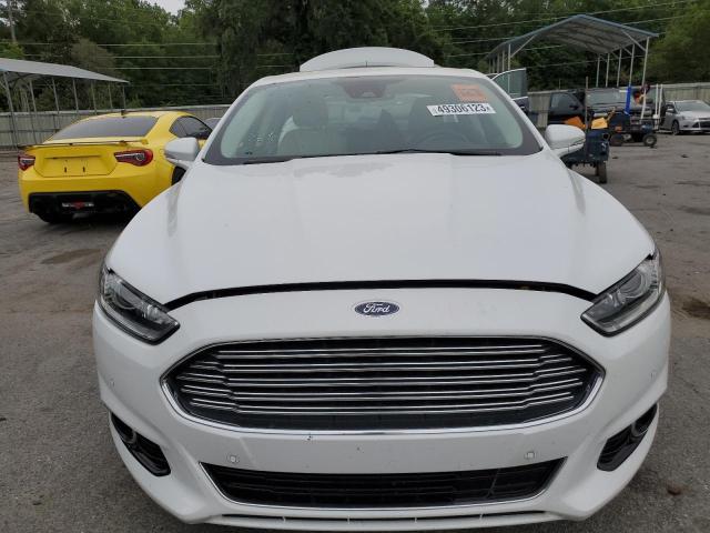 3FA6P0RU7GR154796 - 2016 FORD FUSION TITANIUM HEV WHITE photo 5