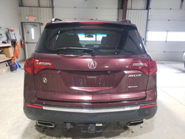 2HNYD2H36DH504131 - 2013 ACURA MDX TECHNOLOGY BURGUNDY photo 6