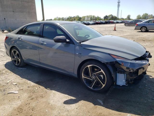 KMHLR4AF6PU432975 - 2023 HYUNDAI ELANTRA N LINE GRAY photo 4