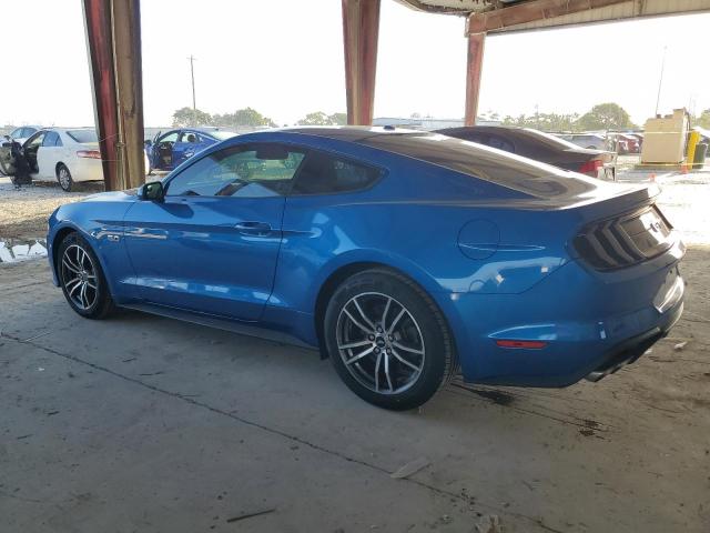 1FA6P8CF6K5203278 - 2019 FORD MUSTANG GT BLUE photo 2