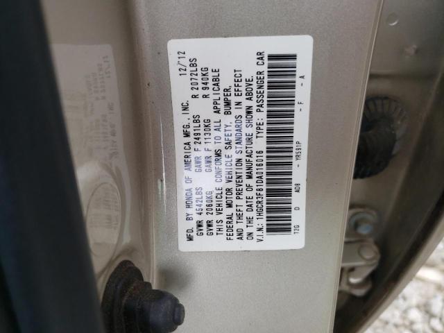 1HGCR3F81DA016016 - 2013 HONDA ACCORD EXL TAN photo 13