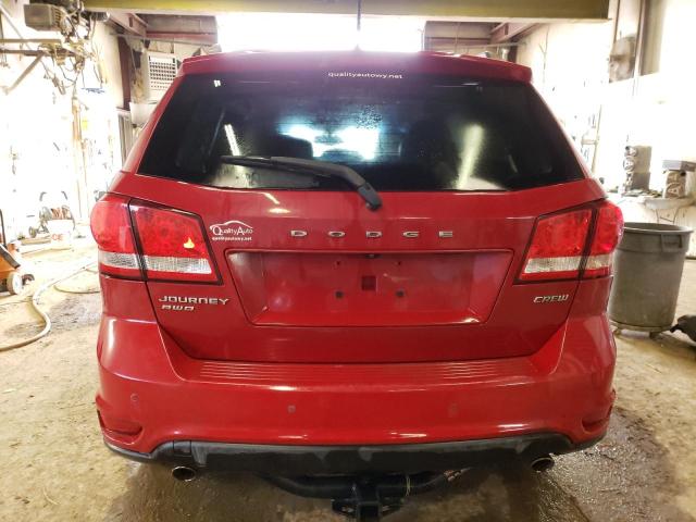 3C4PDDDG6DT595320 - 2013 DODGE JOURNEY CREW RED photo 6