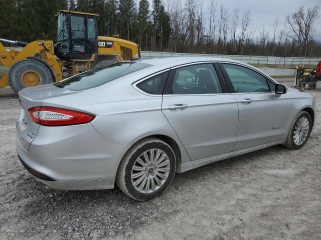 3FA6P0LU4ER303283 - 2014 FORD FUSION SE HYBRID SILVER photo 3