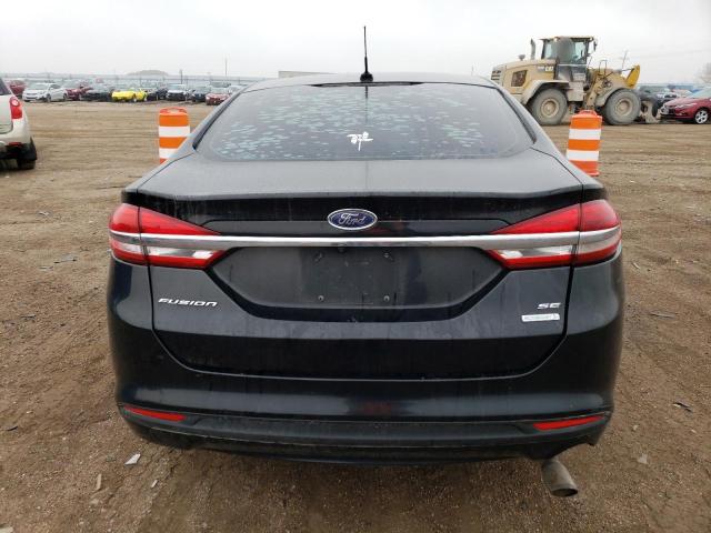 3FA6P0HDXHR292867 - 2017 FORD FUSION SE BLACK photo 6