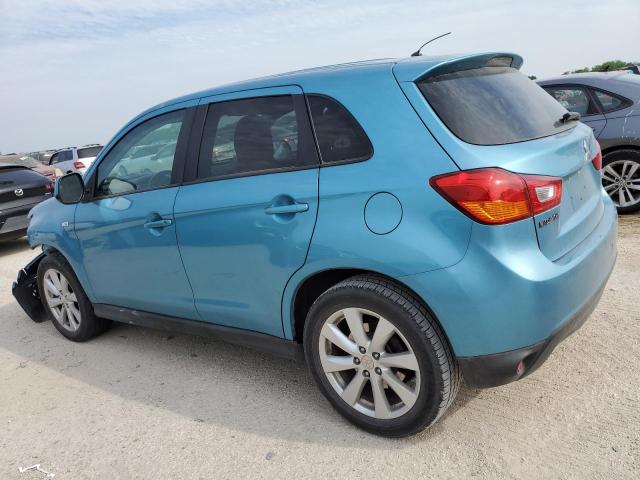 4A4AP3AUXEE021671 - 2014 MITSUBISHI OUTLANDER ES TURQUOISE photo 2