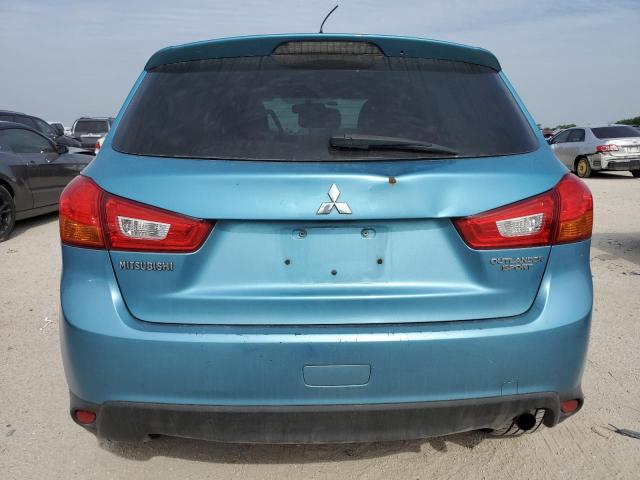 4A4AP3AUXEE021671 - 2014 MITSUBISHI OUTLANDER ES TURQUOISE photo 6