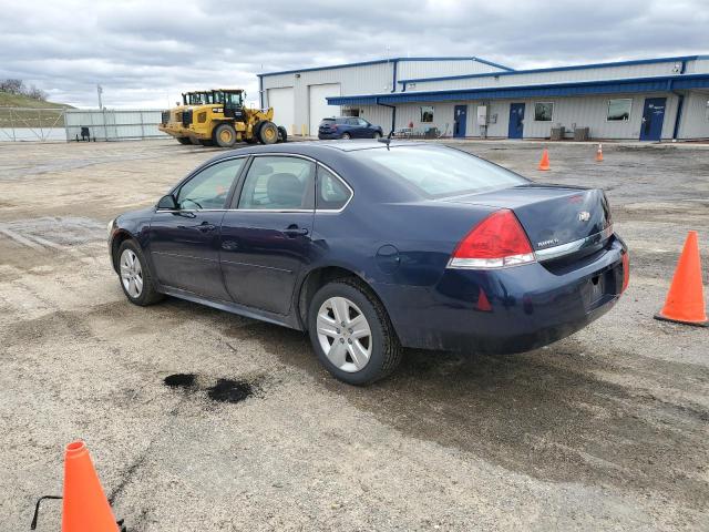 2G1WA5EK8A1220449 - 2010 CHEVROLET IMPALA LS BLUE photo 2