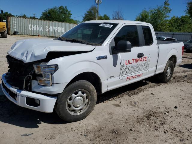 1FTEX1CP1GKF41296 - 2016 FORD F150 SUPER CAB WHITE photo 1