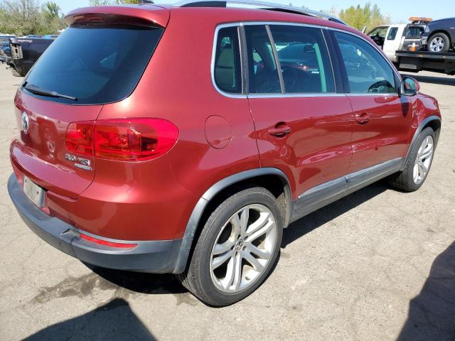 WVGBV7AX1CW006160 - 2012 VOLKSWAGEN TIGUAN S MAROON photo 3