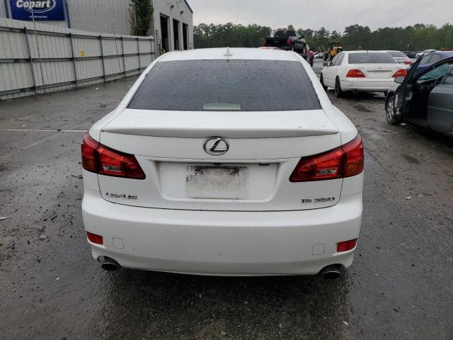 JTHBE262182016205 - 2008 LEXUS IS 350 WHITE photo 6