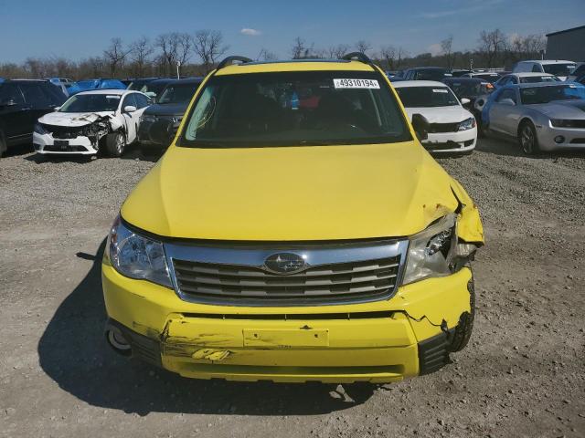 JF2SH646X9H710347 - 2009 SUBARU FORESTER 2.5X LIMITED YELLOW photo 5