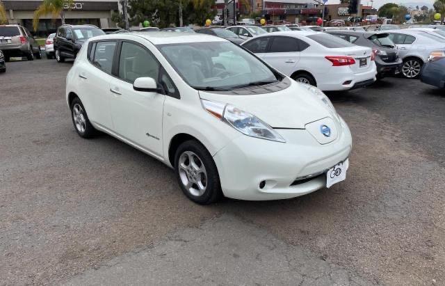 JN1AZ0CP0CT017342 - 2012 NISSAN LEAF SV WHITE photo 1