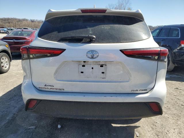 5TDGZRBH7NS592576 - 2022 TOYOTA HIGHLANDER XLE 白色 照片 6