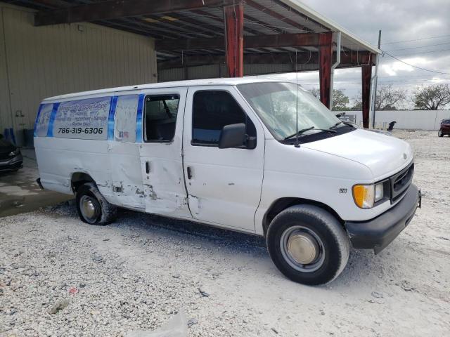 1FBSS31L82HB34504 - 2002 FORD ECONOLINE E350 SUPER DUTY WAGON WHITE photo 4