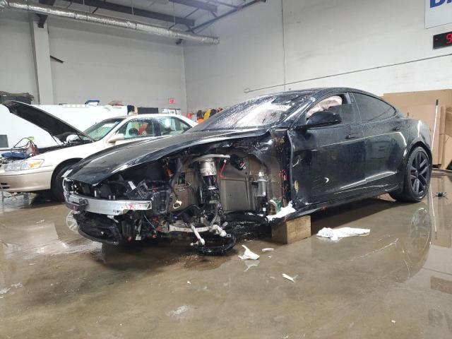 5YJSA1E64NF466001 - 2022 TESLA MODEL S BLACK photo 1