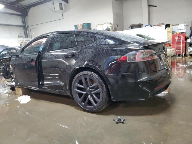 5YJSA1E64NF466001 - 2022 TESLA MODEL S BLACK photo 2