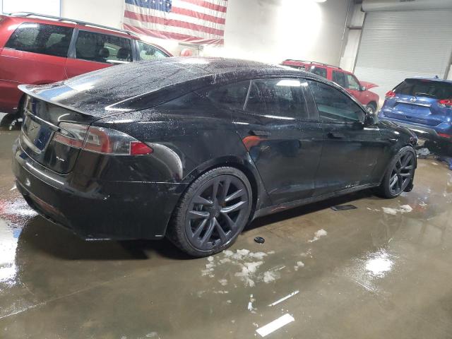 5YJSA1E64NF466001 - 2022 TESLA MODEL S BLACK photo 3