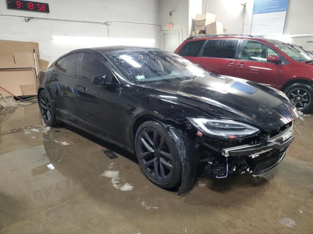 5YJSA1E64NF466001 - 2022 TESLA MODEL S BLACK photo 4